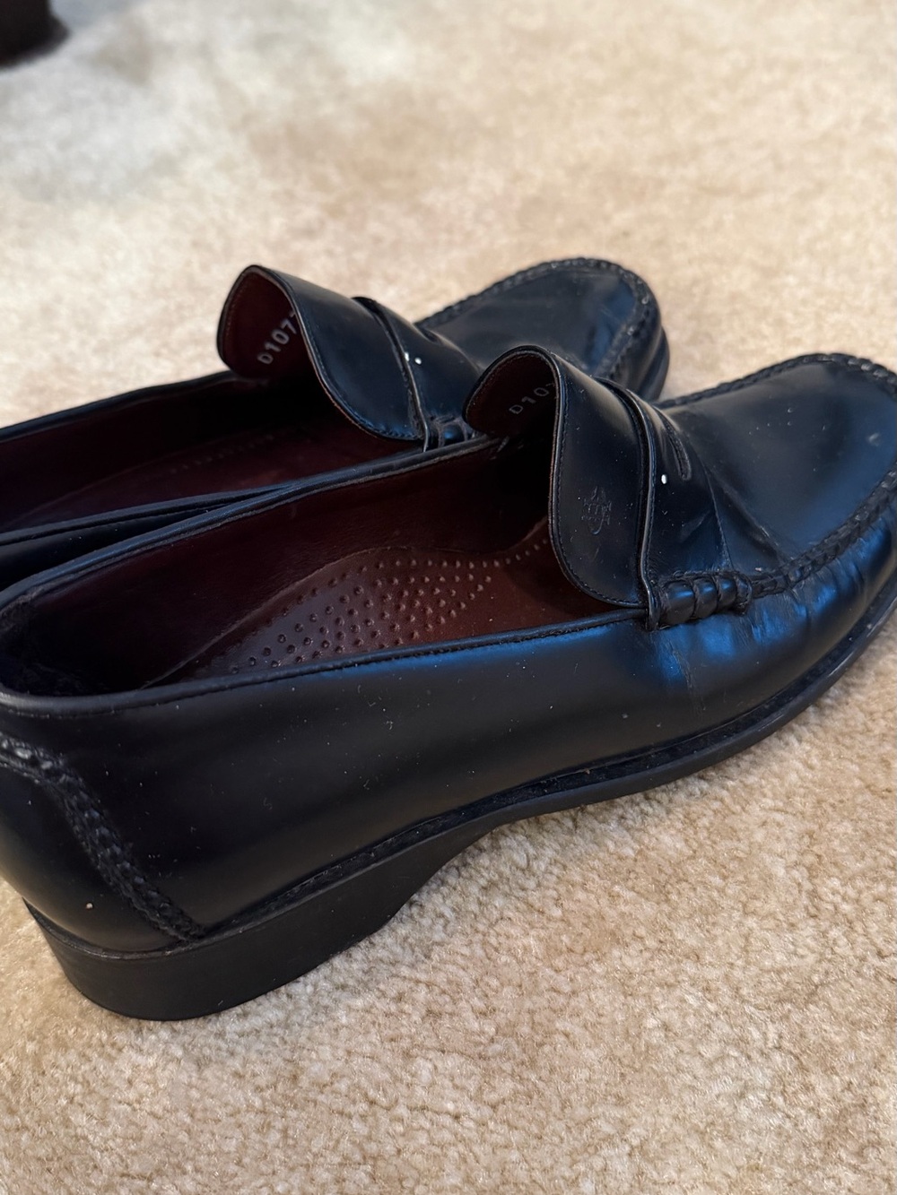 Cole Haan Black Leather Women’s Penny Loafers